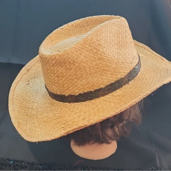 Charlie One Horse Straw Hat SouthWestern Sz Medium - Picture 4 of 6